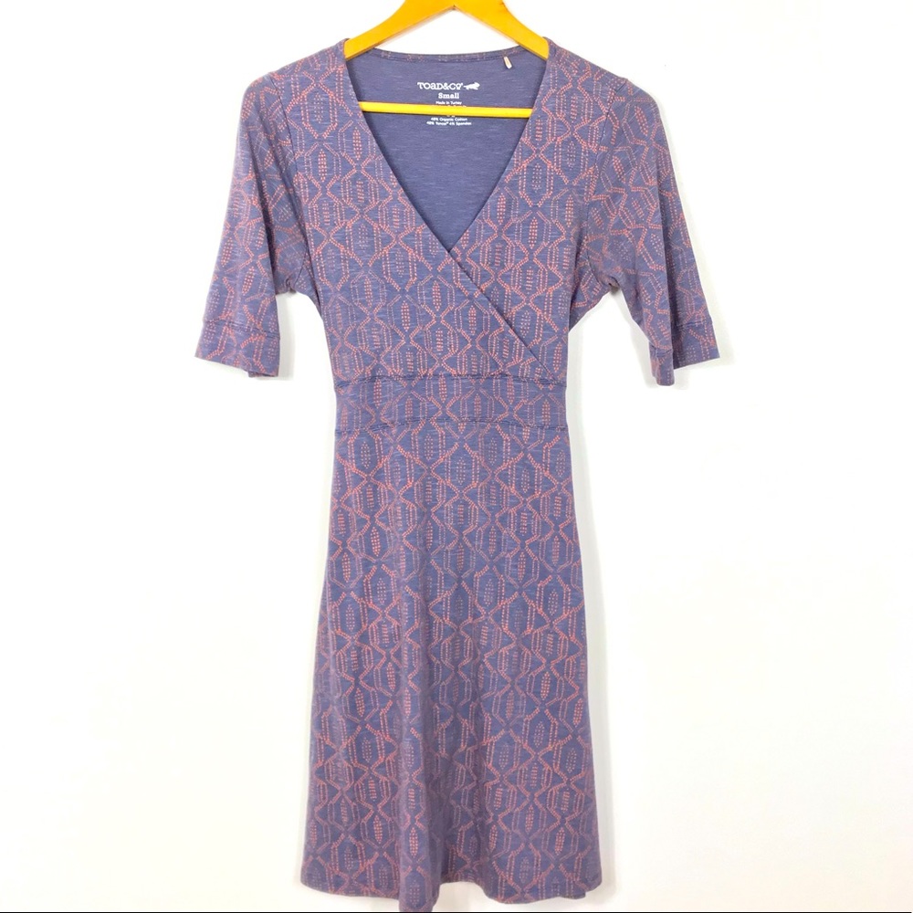 Toad&Co. Cue Wrap Cafe Dress Organic Cotton